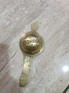 Vintage Brass Tea Strainer