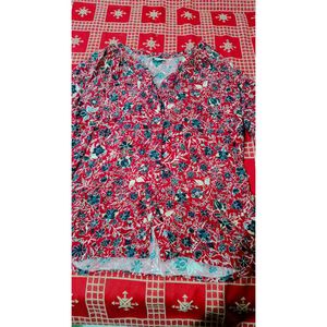 Red Floral Shirt