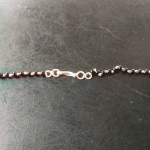 Pure Silver Beautiful White &amp; Pink CZ Mangalsutra