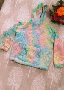 TRENDY FASHIONABLE TIE N DYE FLEECE HOODIE (S)
