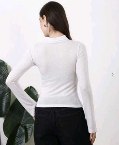 White Turtleneck Top - New with Tag
