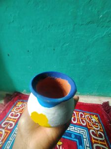 Hand-Painted Flower Pot