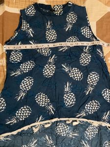 Pineapple Print Tassel Top