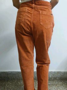 Orange Corduroy Pants