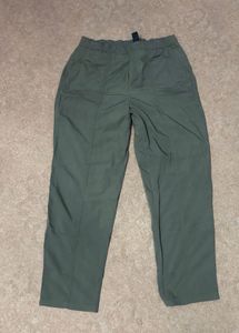 Olive Green Casual Pants