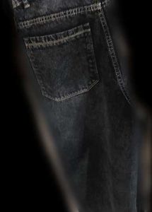 denim charcoal shade baggy jeans