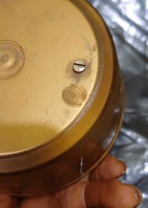 vintage musical face powder container
