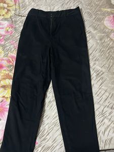 Black Straight Leg Trousers
