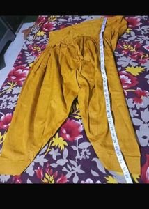 Yellow Dress suit and salwar with heavy dupatta