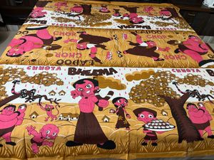 cartoon Printed double bed Bedsheet