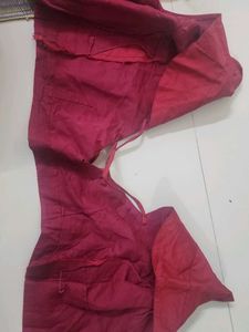 Red  Patoor Silk Blouse