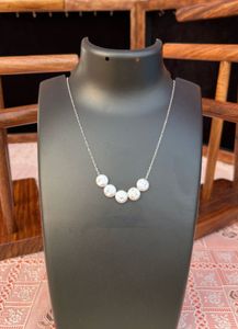 Stainless Steel Pearl Necklace