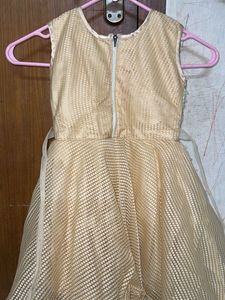 Beige Girls Frock
