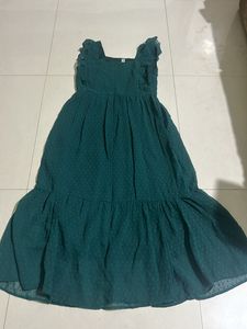Flared Teal Green Dress