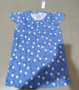 Cute Blue Floral Night Top, 13-14 Years
