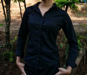 Classic Black Button-Down