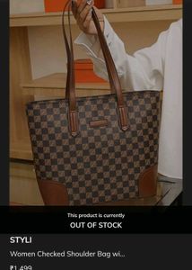 Dubai Stylish Checkered HandBag