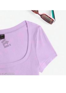 Lilac Crop Top - Shein