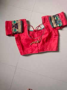 polycell red colour beautiful saree