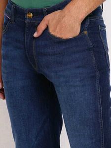 Wrangler Dark Wash Denim Jeans, 38 Size