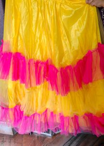 yellow haldi lehgah choli