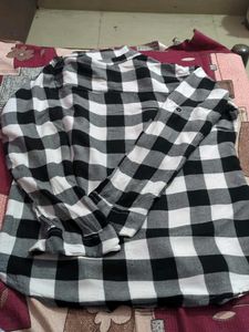 Checkered Black &amp; White Shirt