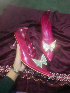 Pink Butterfly Heels