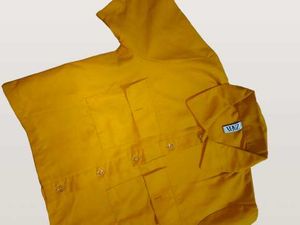 Zara Mustard Yellow Crop Shirt