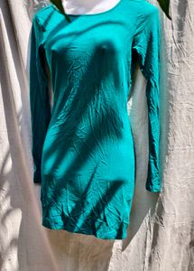 I. Green Bodycon Mini Dress