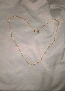 18k Gold Rolo Chain Necklace