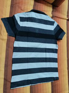 Roadster Men Brand Logo Cotton Polo Tshirt
