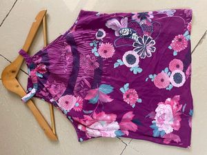 Beautiful Party Wear Purple Top
