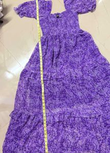 Purple Tiered Maxi Dress