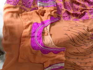 2 Combo Sarees-Mustard&MagentaEmbroidery+SuperNet