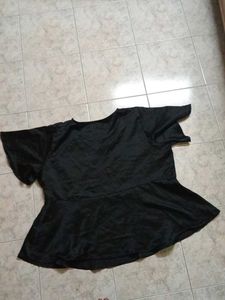 Black Peplum Top
