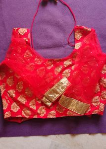 Red &amp; Cream Lehenga