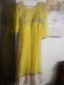 Elegant Yellow Ethnic Gown