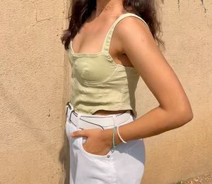 Zara Sage Green Corset Top