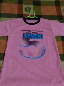 Pink Graphic Print T-shirt