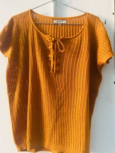 Mustard Knit Top