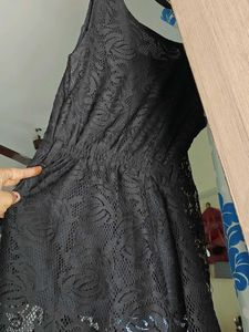 Elegant Black Lace Dress