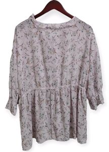 Pale Pink Floral Blouse (Woman)