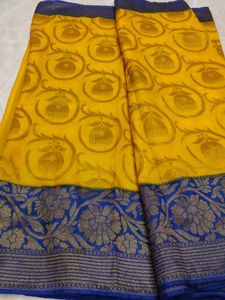 Silk Saree With Heavy Zari