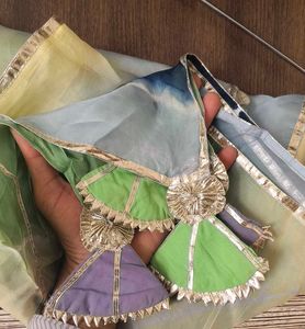 Dupatta leheriya with Gota border