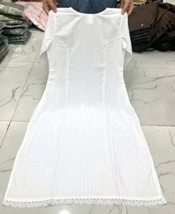 Elegant White Kurta for women (L) size