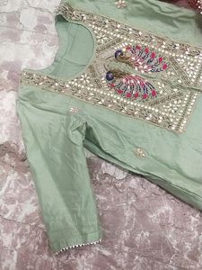 New Party Wear Kurta With Heavy Dupatta