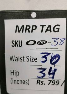 Women Blue Straight Jeans Size 30 (O-38)