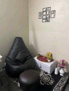 KAM&#39;S LIEU 4XL Bean Bag with Footrest &amp; Cushion