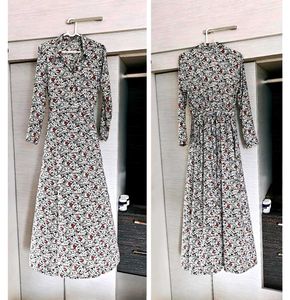 White Floral Maxi Dress