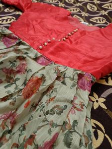 Ethnic Floral Long Gown 👗